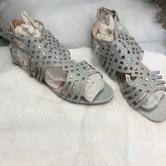 West Blvd Shoes - 𝅺WEST Blvd Delina Forever Silver Sandal - New In Box
